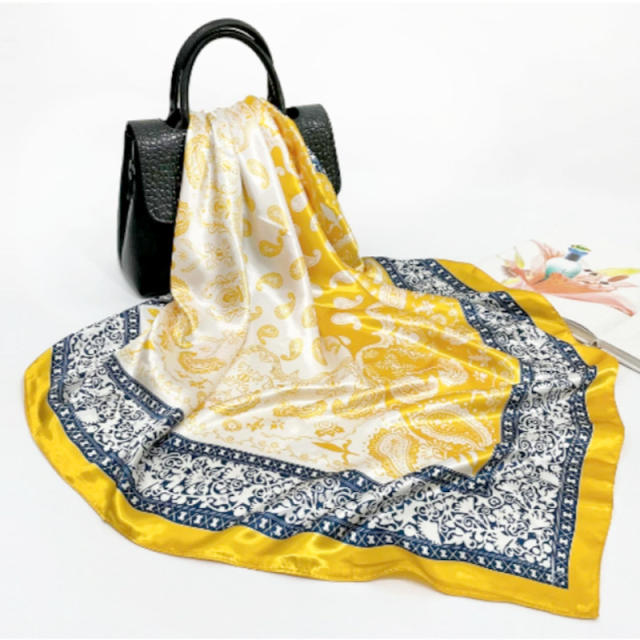 Classic paisley pattern scarf women's trend shawl stain scarf 90cm square scarf head scarf