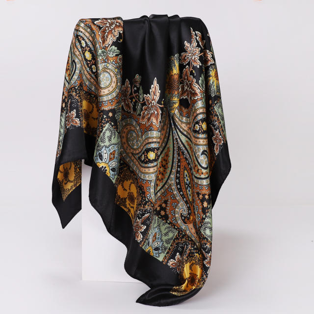 Classic paisley pattern scarf women's trend shawl stain scarf 90cm square scarf head scarf