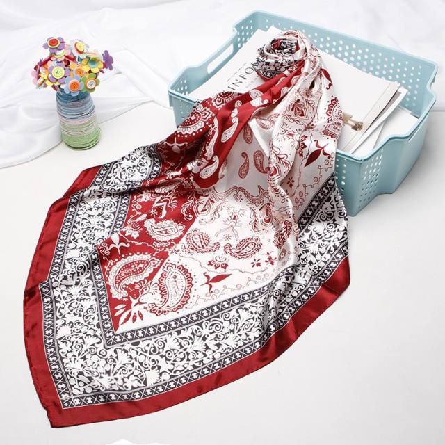 Classic paisley pattern scarf women's trend shawl stain scarf 90cm square scarf head scarf