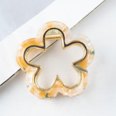4cm small flower hollow out hair claw clips
