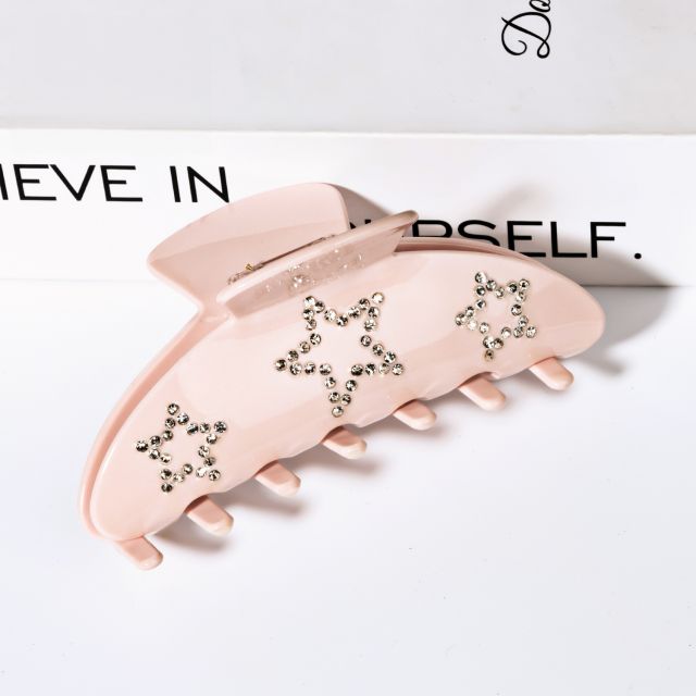 9cm Hair Gripper Hair Clip rhinestone star hair claw clips