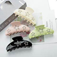 9cm Hair Gripper Hair Clip rhinestone star hair claw clips
