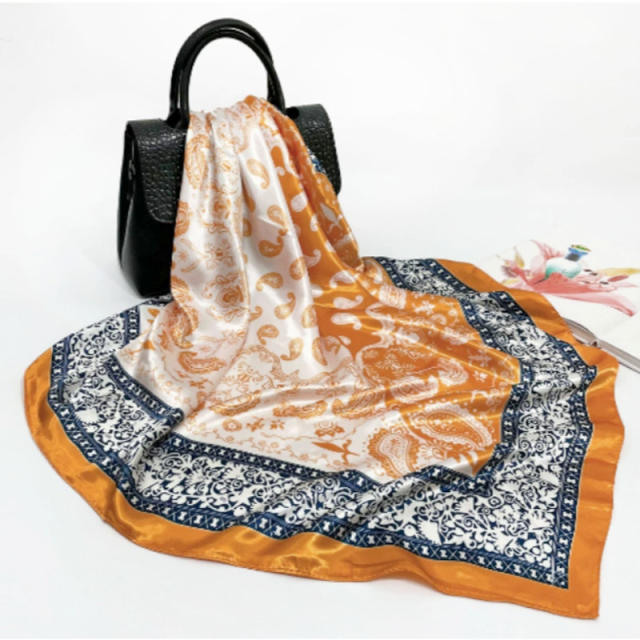 Classic paisley pattern scarf women's trend shawl stain scarf 90cm square scarf head scarf