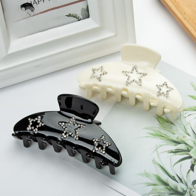 9cm Hair Gripper Hair Clip rhinestone star hair claw clips