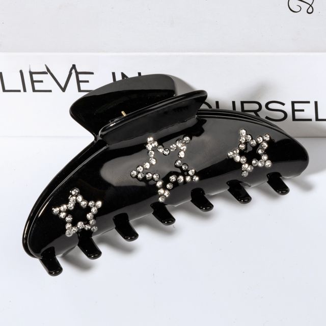 9cm Hair Gripper Hair Clip rhinestone star hair claw clips