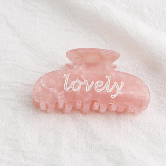 PVC 8cm Hot Sale Hair claw Clips