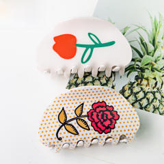 Fresh Floral Hair Clip Elegant Hair claw clips for Women