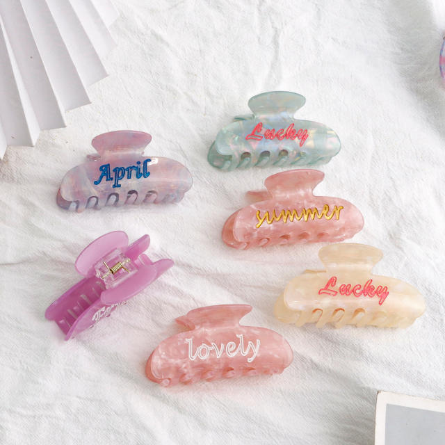 PVC 8cm Hot Sale Hair claw Clips