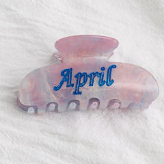 PVC 8cm Hot Sale Hair claw Clips