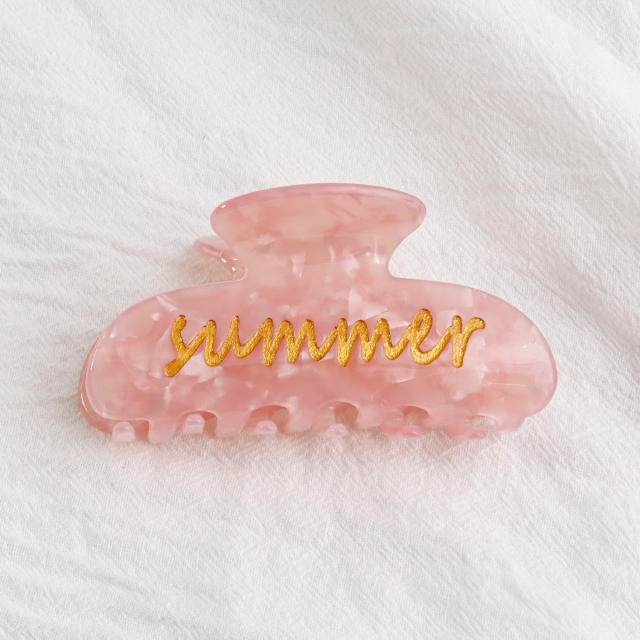 PVC 8cm Hot Sale Hair claw Clips