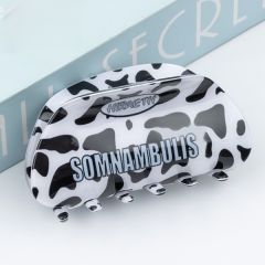 8.5cm Hair Grips Floral Print Hair Clips