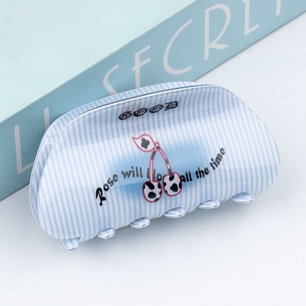 8.5cm Hair Grips Floral Print Hair Clips
