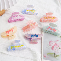 PVC 8cm Hot Sale Hair claw Clips