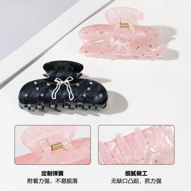 Butterfly Knot Diamond Embedded hair claw clips