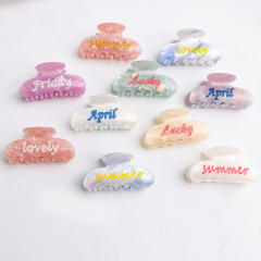 PVC 8cm Hot Sale Hair claw Clips