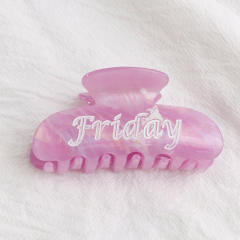 PVC 8cm Hot Sale Hair claw Clips