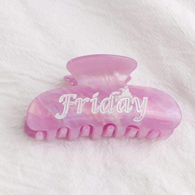 PVC 8cm Hot Sale Hair claw Clips