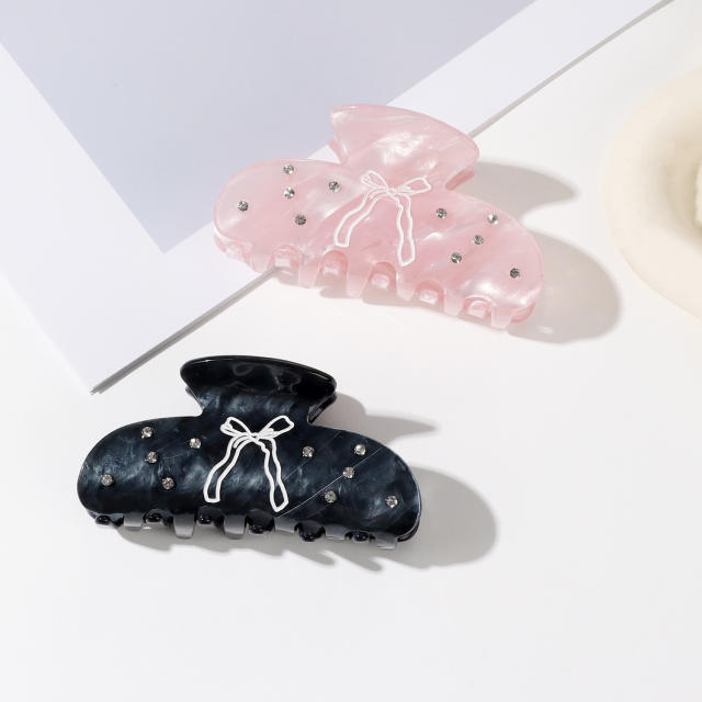 Butterfly Knot Diamond Embedded hair claw clips