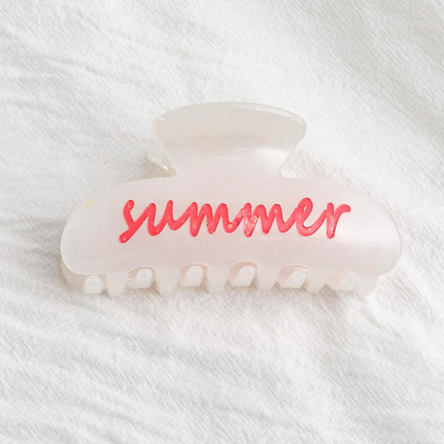 PVC 8cm Hot Sale Hair claw Clips