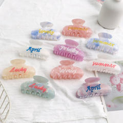 PVC 8cm Hot Sale Hair claw Clips