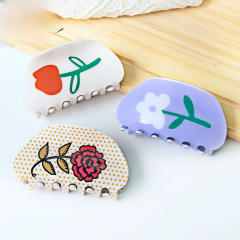Fresh Floral Hair Clip Elegant Hair claw clips for Women