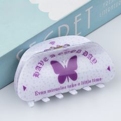 8.5cm Hair Grips Floral Print Hair Clips