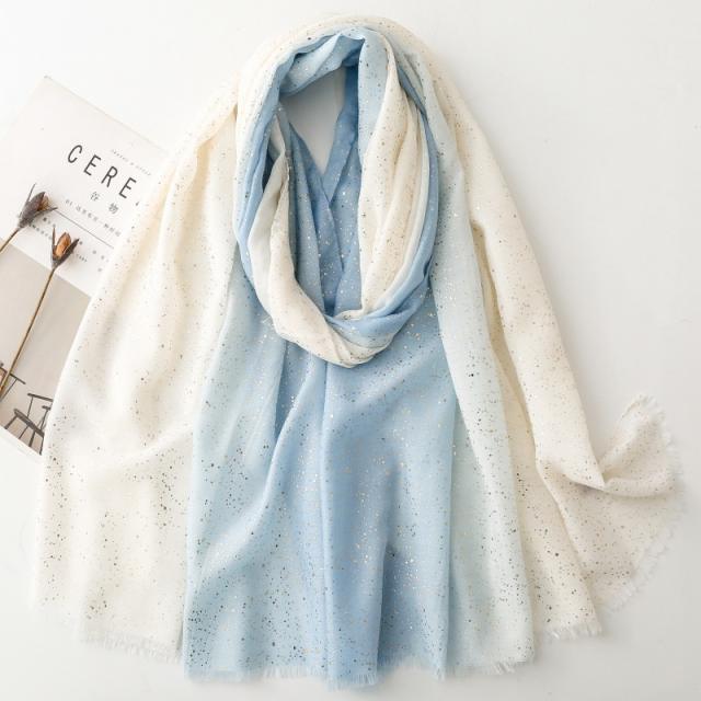 French trend color matching fashion scarf