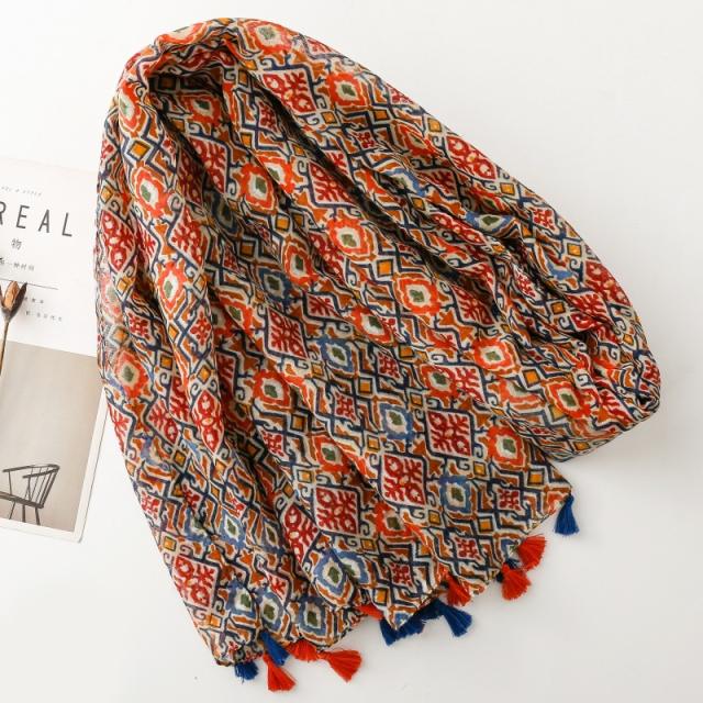 Boho national pattern fashion scarf