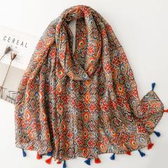 Boho national pattern fashion scarf