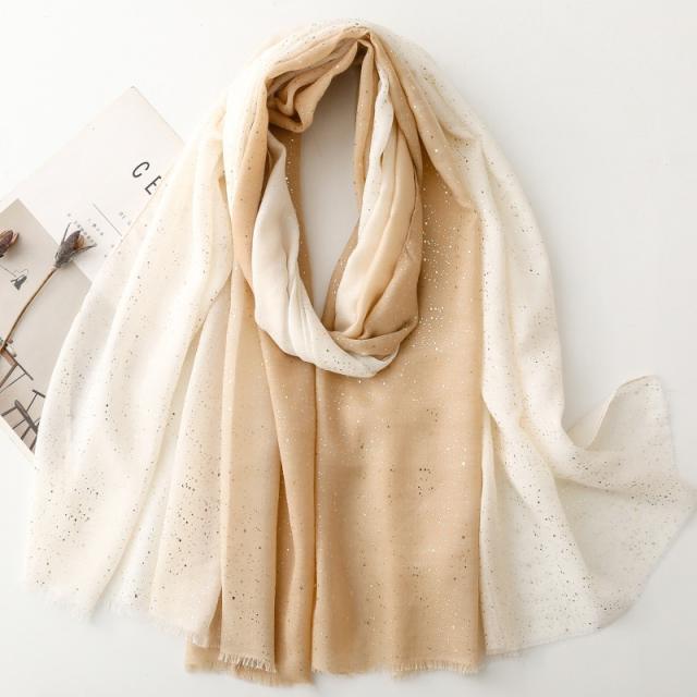 French trend color matching fashion scarf