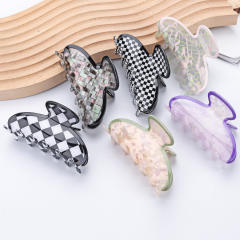 9cm PVC Material Ladies Hair Clips hair claw clips