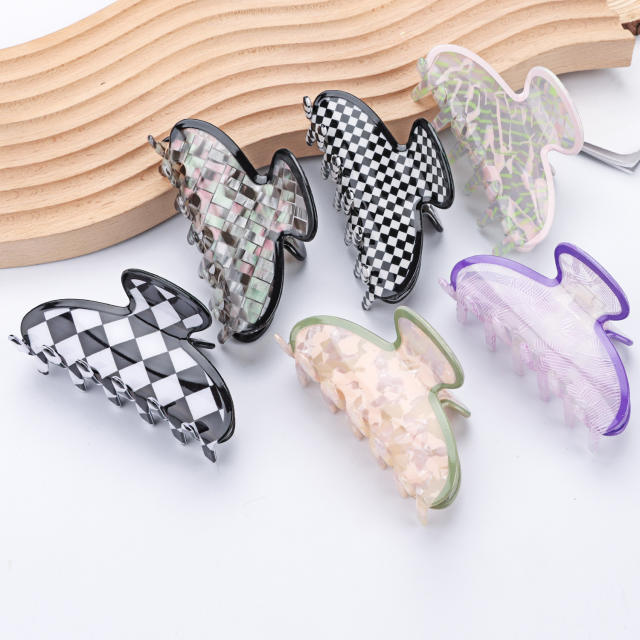 9cm PVC Material Ladies Hair Clips hair claw clips