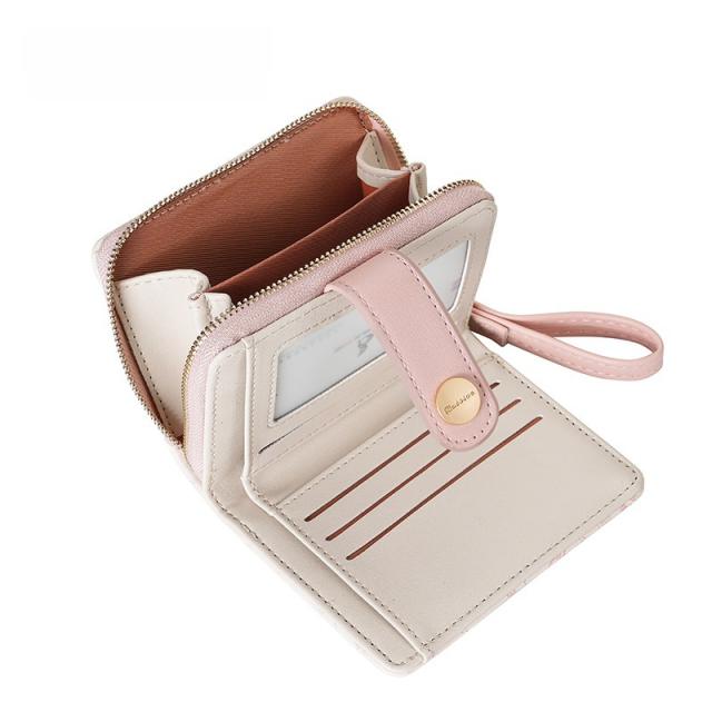 Cute bunny women's wallet girls' wallet short zipper texture student card holder