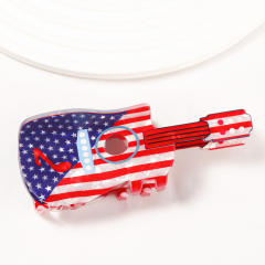 11cm creative Guitar PVC material hair claw clips
