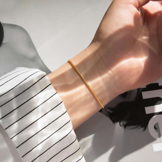 Minimalist Ins Style Bracelet Stainless Steel Chain Women's suit 18K Titanium Steel Chain Simple Bracelet