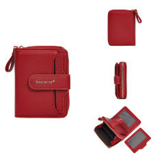 Ladies Short Wallet Fashionable Button Multi-card Slot Coin Purse Korean PU leather wallet