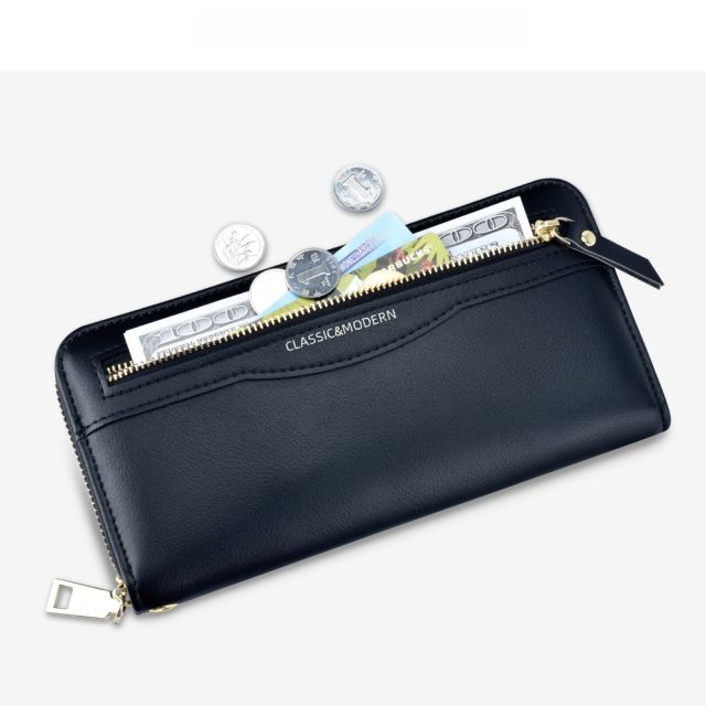 Women's Wallet Zipper Bag Multi-functional Long Wallet Multi-card Holder Clutch Bag for Women purse
