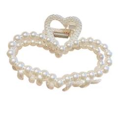 Explosive Elegant Pearl Grab Clip Women's Summer large hair claw clips