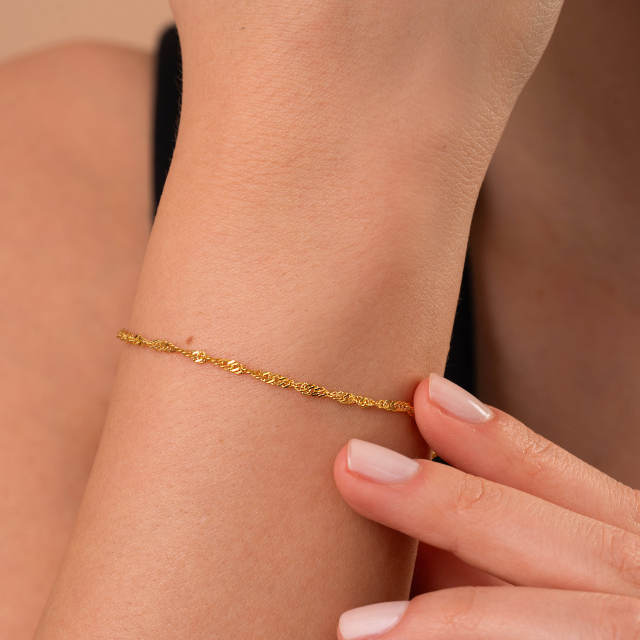 Minimalist Ins Style Bracelet Stainless Steel Chain Women's suit 18K Titanium Steel Chain Simple Bracelet