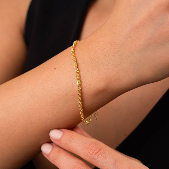 Minimalist Ins Style Bracelet Stainless Steel Chain Women's suit 18K Titanium Steel Chain Simple Bracelet
