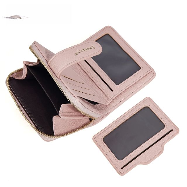 Ladies Short Wallet Fashionable Button Multi-card Slot Coin Purse Korean PU leather wallet