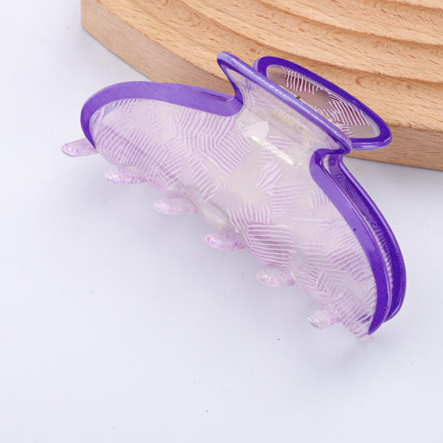 9cm PVC Material Ladies Hair Clips hair claw clips