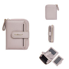 Ladies Short Wallet Fashionable Button Multi-card Slot Coin Purse Korean PU leather wallet