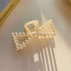 Explosive Elegant Pearl Grab Clip Women's Summer large hair claw clips