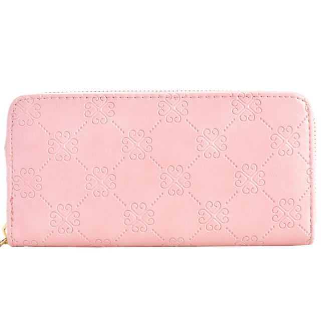 Long Women's Wallet Bright Leather Double Zipper Large Capacity Mobile Phone Bag