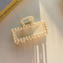 Explosive Elegant Pearl Grab Clip Women's Summer large hair claw clips