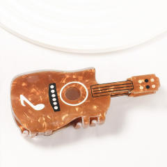 11cm creative Guitar PVC material hair claw clips