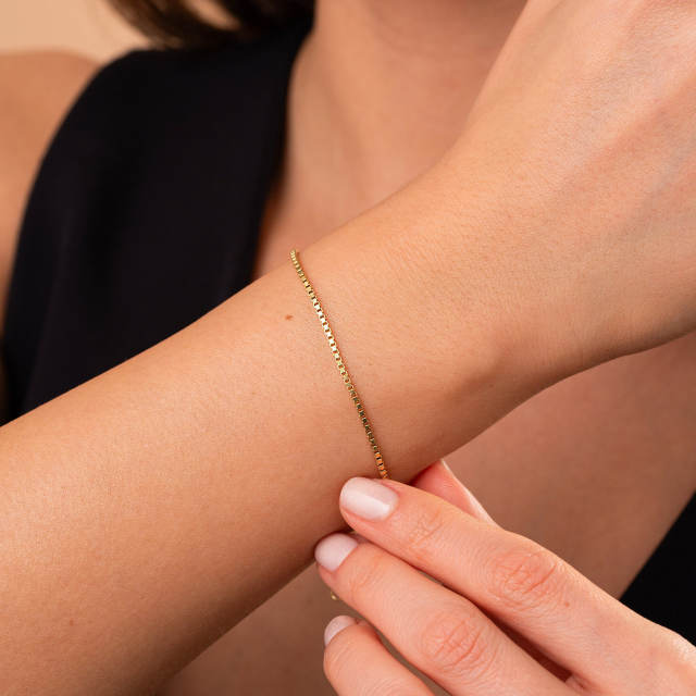 Minimalist Ins Style Bracelet Stainless Steel Chain Women's suit 18K Titanium Steel Chain Simple Bracelet