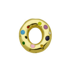 Amazon Hot Gold Solid Balloon Bubble 26 English Letter initial letter pendant