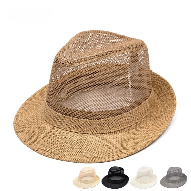 Breathable Hat Men's Middle-aged Elderly Summer Topper Hat Sun Hat
